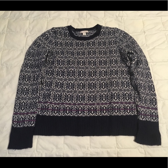 GAP Cozy Wool Sweater, Jacquard Pattern - Picture 1 of 5